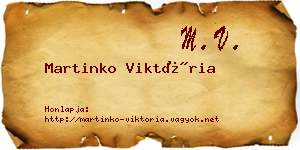Martinko Viktória névjegykártya